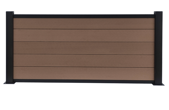 Valla económica de Aluminio y madera tecnológica